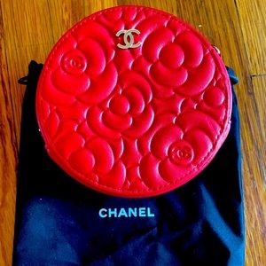 Chanel flower red crossbody bag